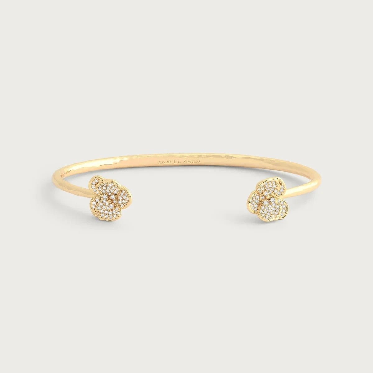 Orchid White Pavé Bangle - BTK COLLECTIONS