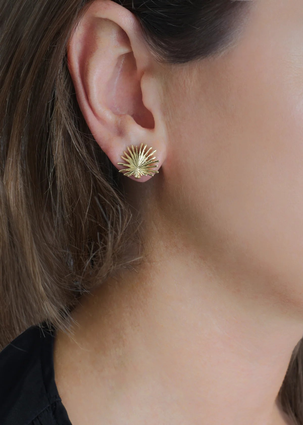 Palm Stud Earrings - BTK COLLECTIONS