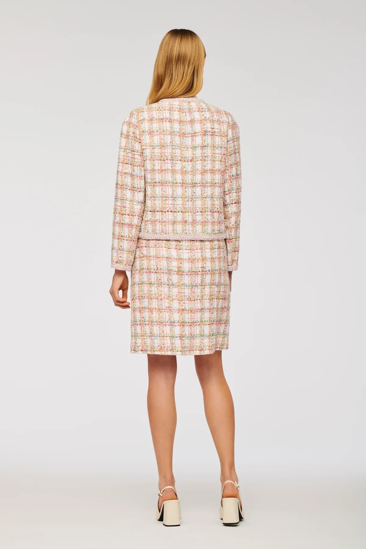 Pastel Long Sleeve Tweed Jacket - BTK COLLECTIONS