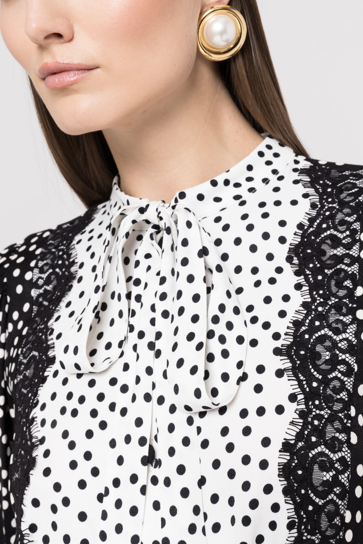 Polka - Dots Viscose Midi Dress - BTK COLLECTIONS