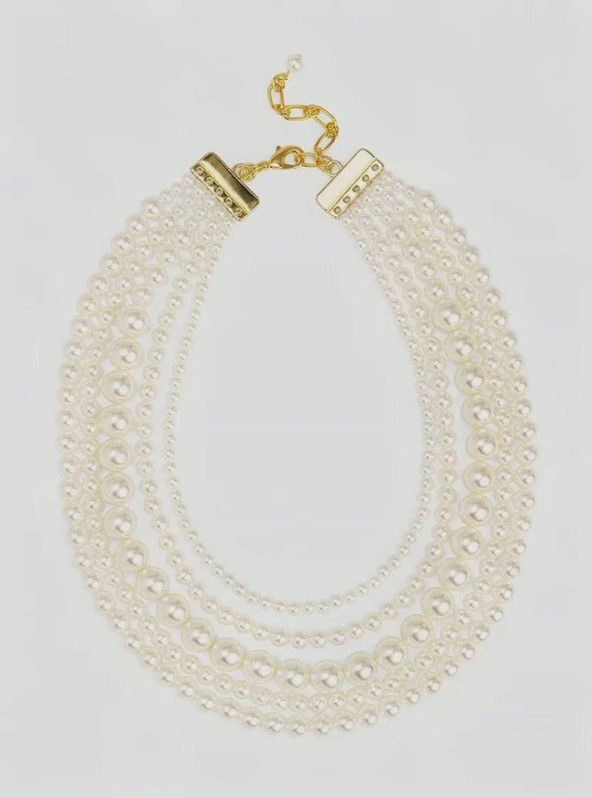 VIOROO 5 Strand Beaded Necklace_BTK COLLECTIONS
