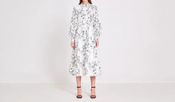 Printed Cotton Midi Dress - BTK COLLECTIONS