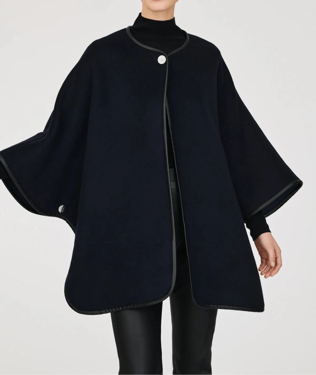 Reversible Wool Cape - BTK COLLECTIONS