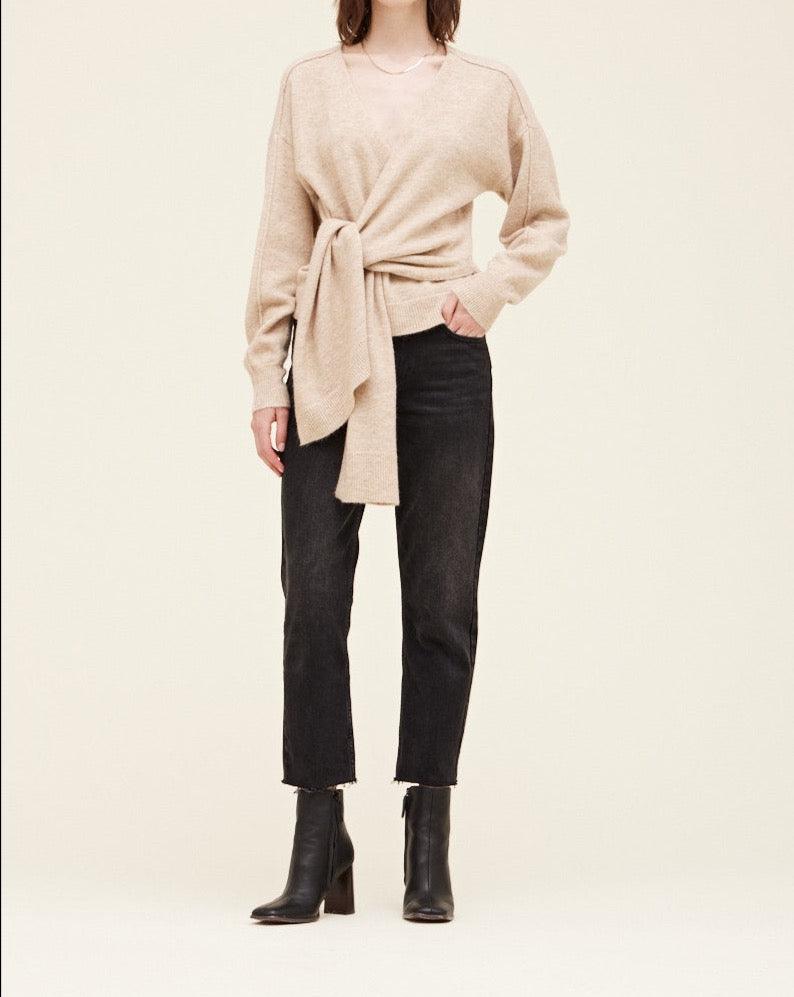 Side Tie Sweater - BTK COLLECTIONS