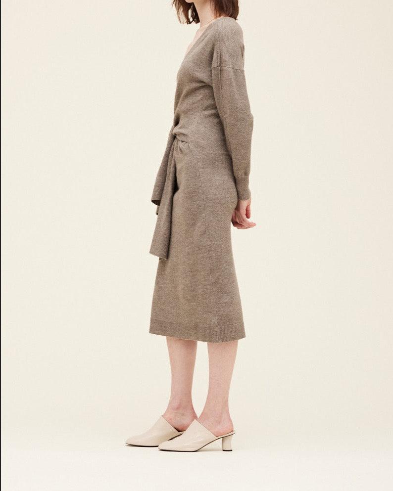 Side Tie Sweater Dress - BTK COLLECTIONS