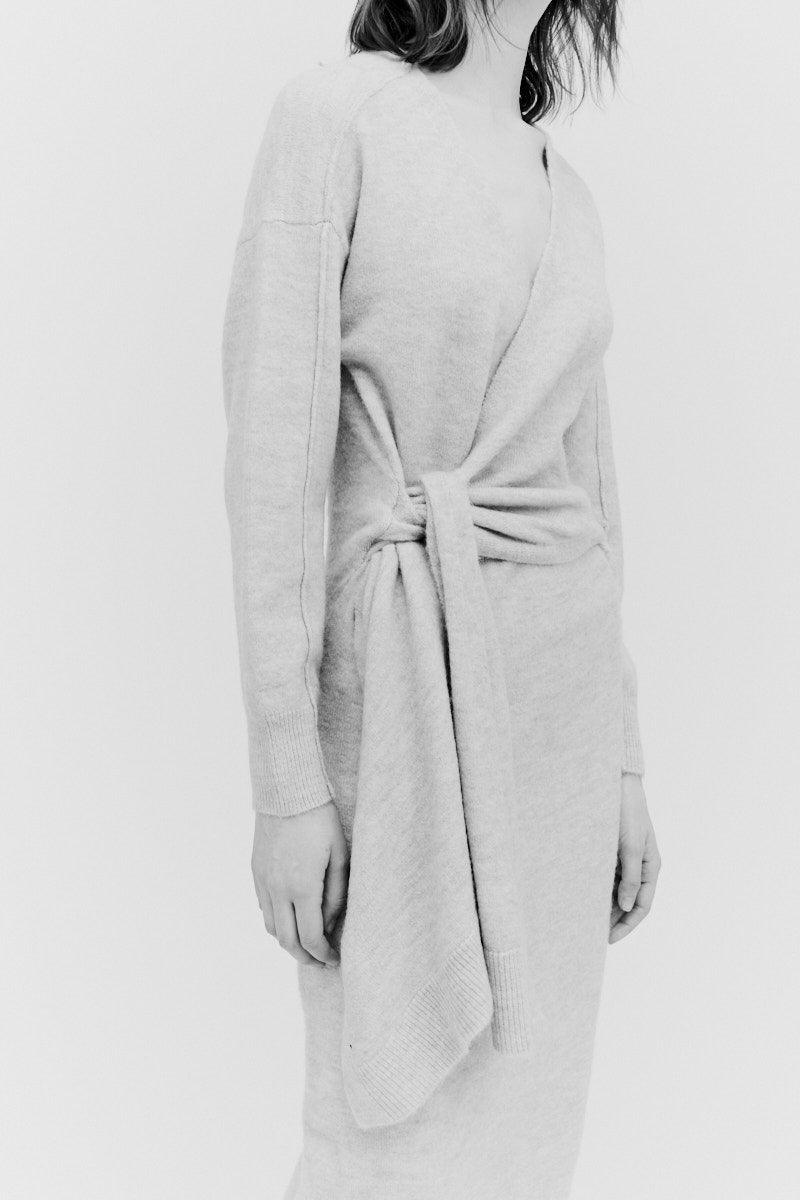 Side Tie Sweater Dress - BTK COLLECTIONS