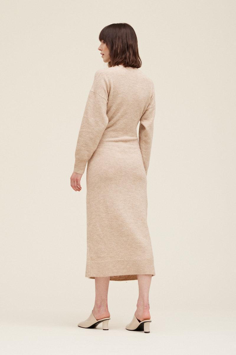 Side Tie Sweater Dress - BTK COLLECTIONS