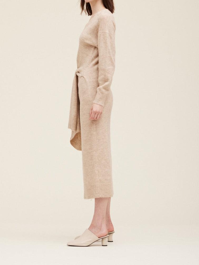 Side Tie Sweater Dress - BTK COLLECTIONS