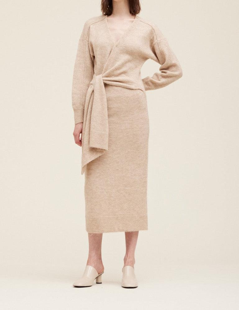 Side Tie Sweater Dress - BTK COLLECTIONS