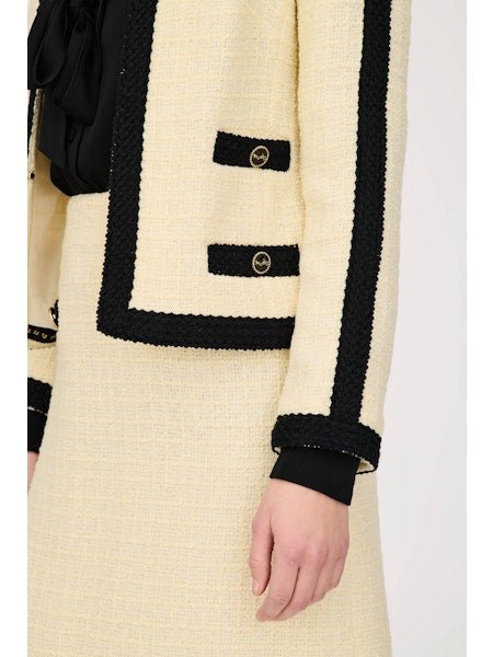 Tweed Jacket With Braid Trim - BTK COLLECTIONS