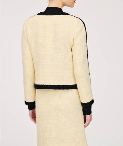 Tweed Jacket With Braid Trim - BTK COLLECTIONS