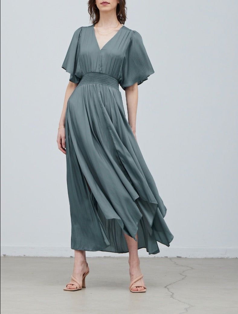Unbalanced Skirt Maxi Dress - BTK COLLECTION