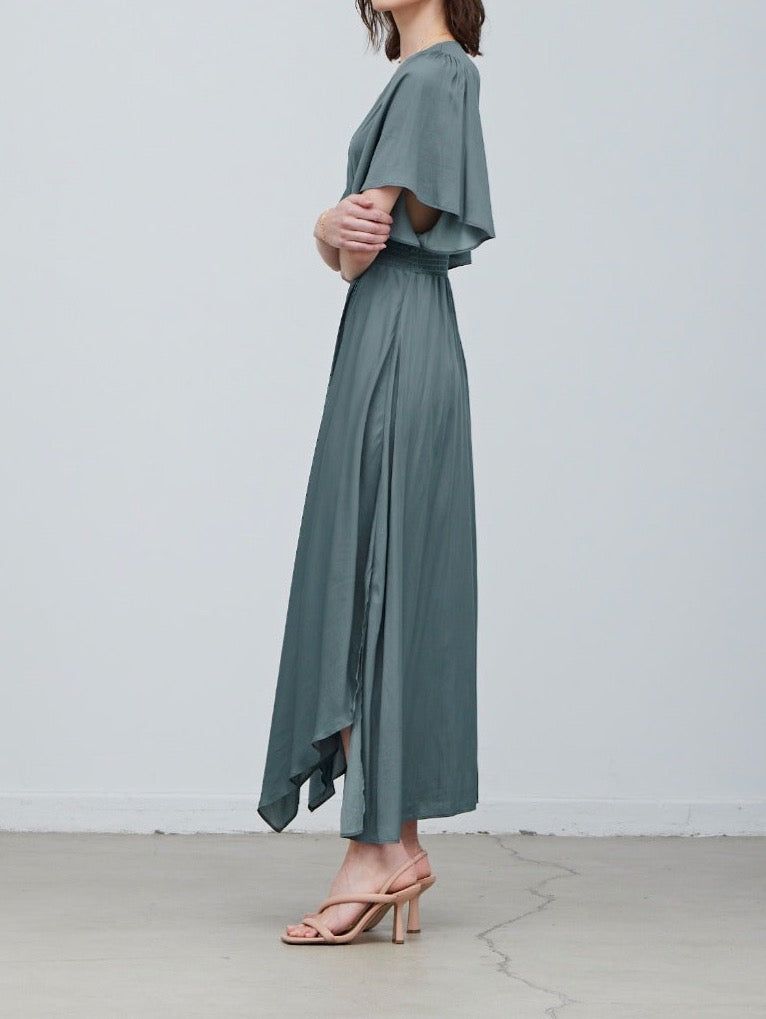 Unbalanced Skirt Maxi Dress - BTK COLLECTION
