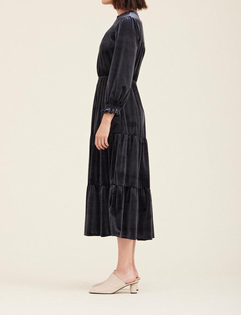 Velvet Midi Dress - BTK COLLECTIONS