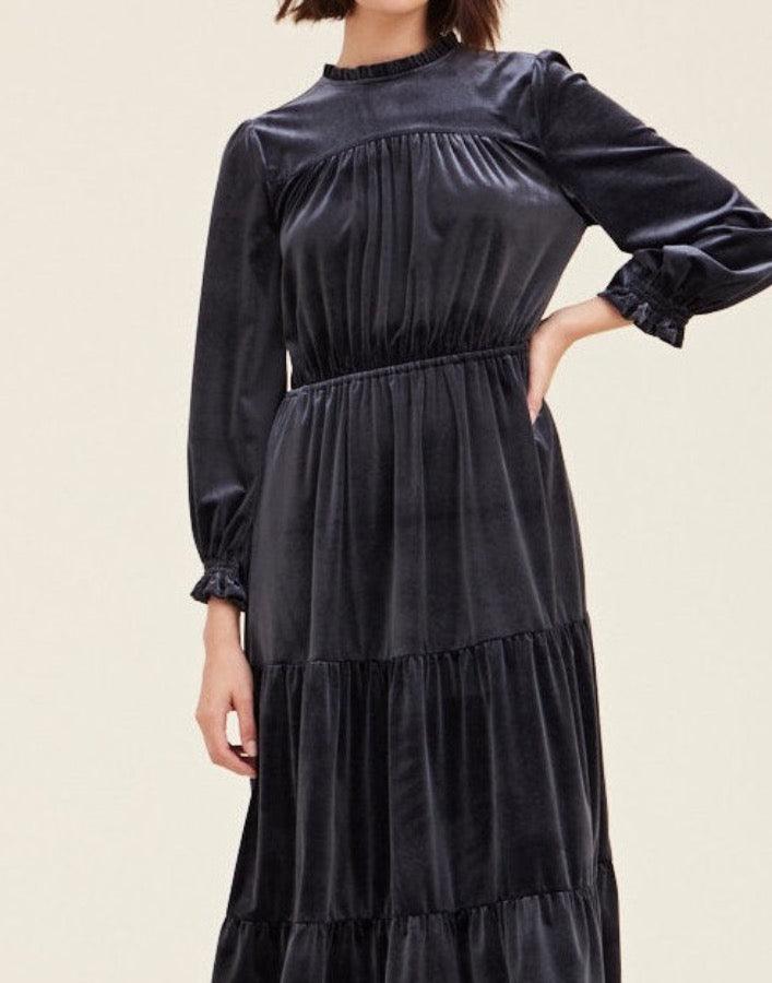 Velvet Midi Dress - BTK COLLECTIONS