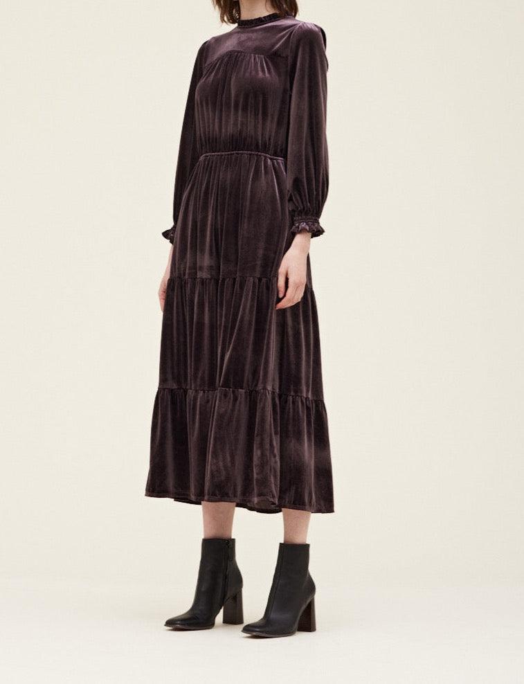 Velvet Midi Dress - BTK COLLECTIONS