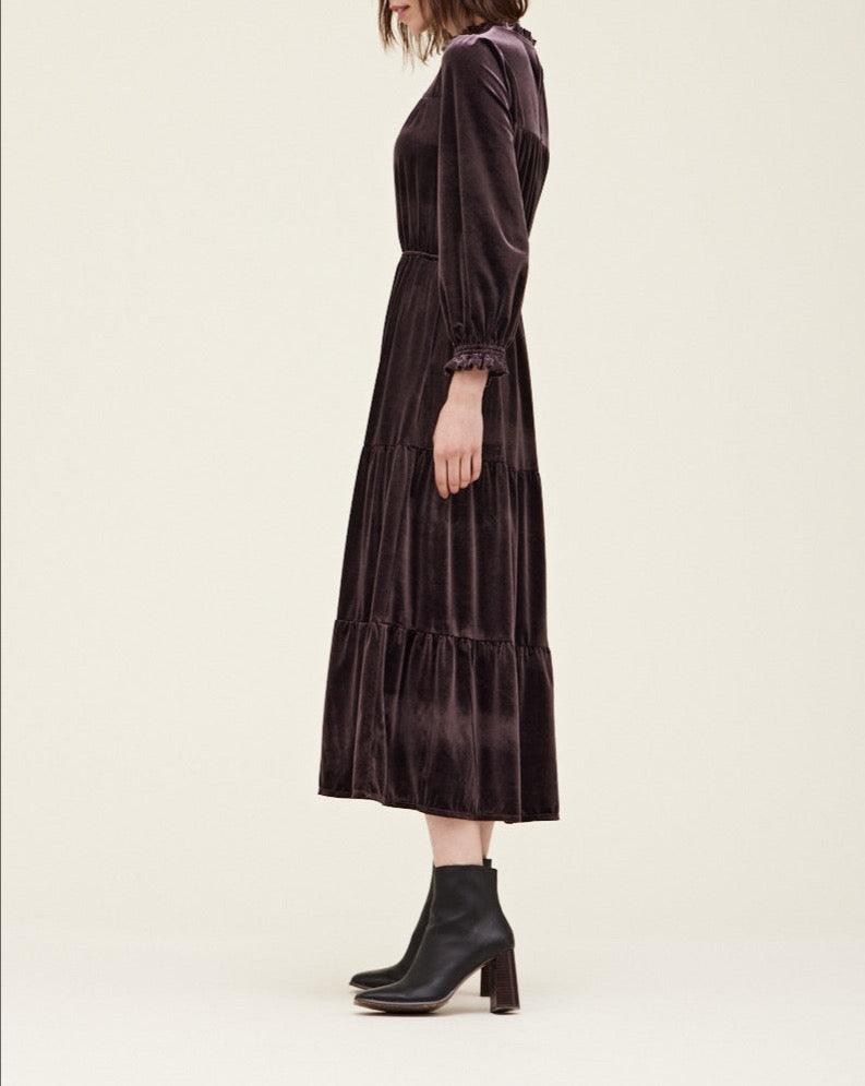 Velvet Midi Dress - BTK COLLECTIONS