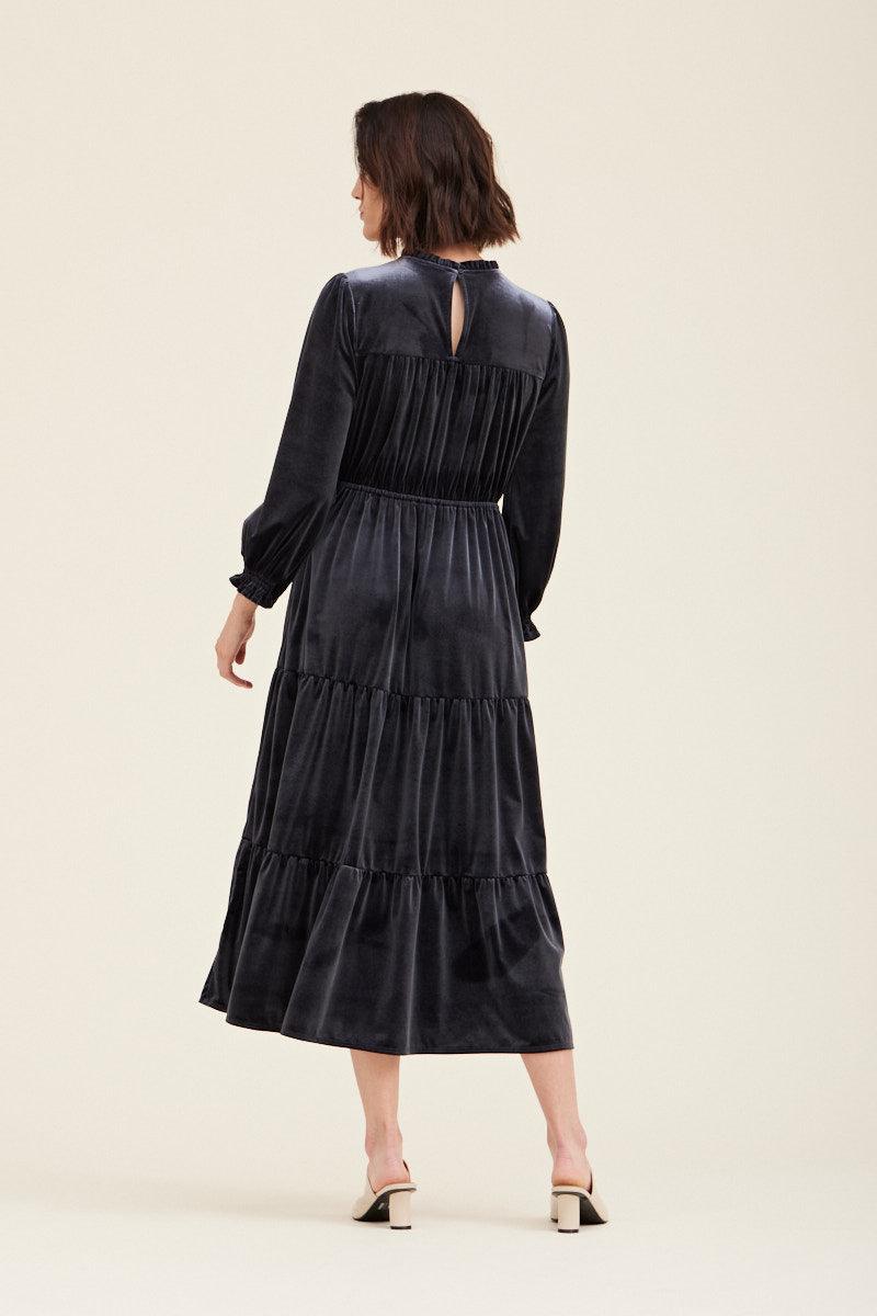 Velvet Midi Dress - BTK COLLECTIONS