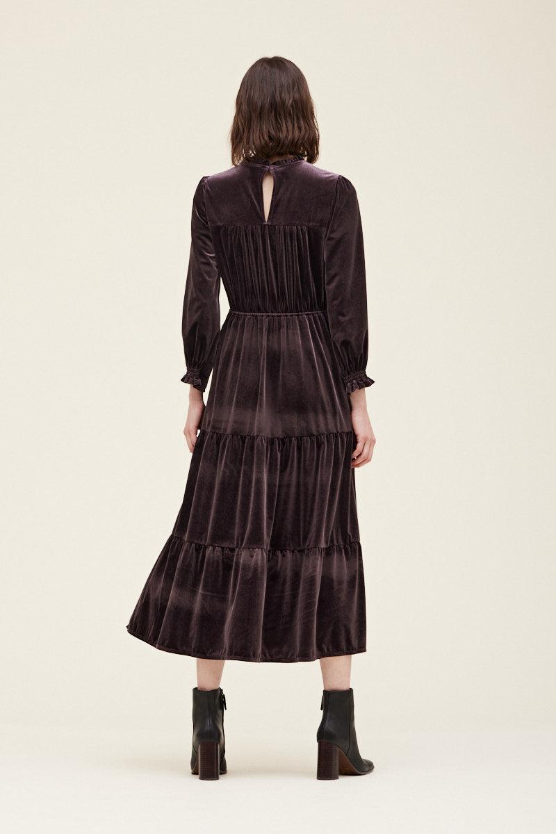 Velvet Midi Dress - BTK COLLECTIONS