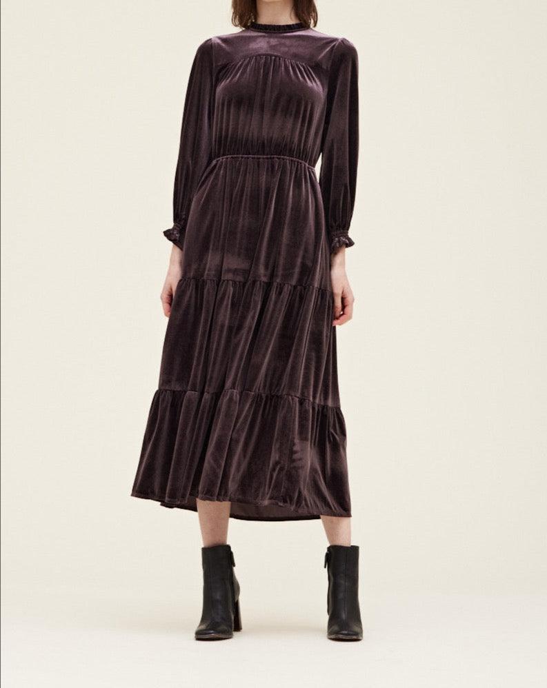 Velvet Midi Dress - BTK COLLECTIONS