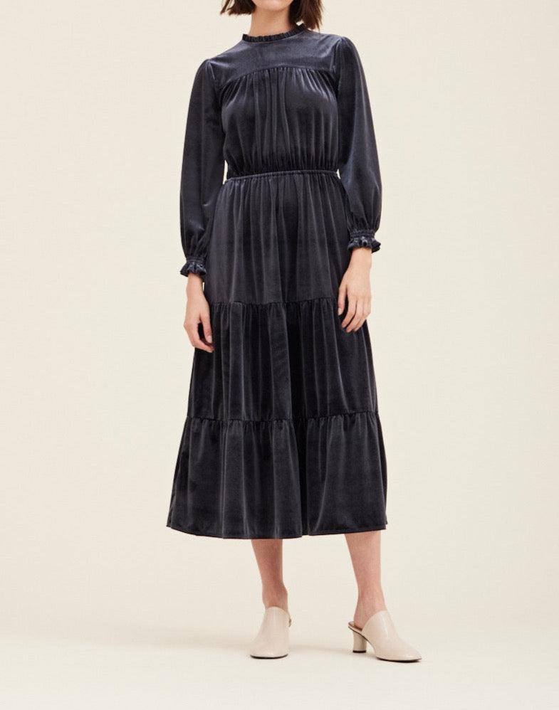 Velvet Midi Dress - BTK COLLECTIONS