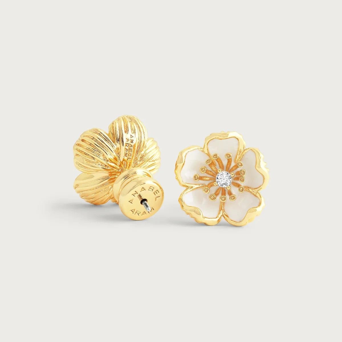 Wildflowers Enameled Stud Earrings - BTK COLLECTIONS