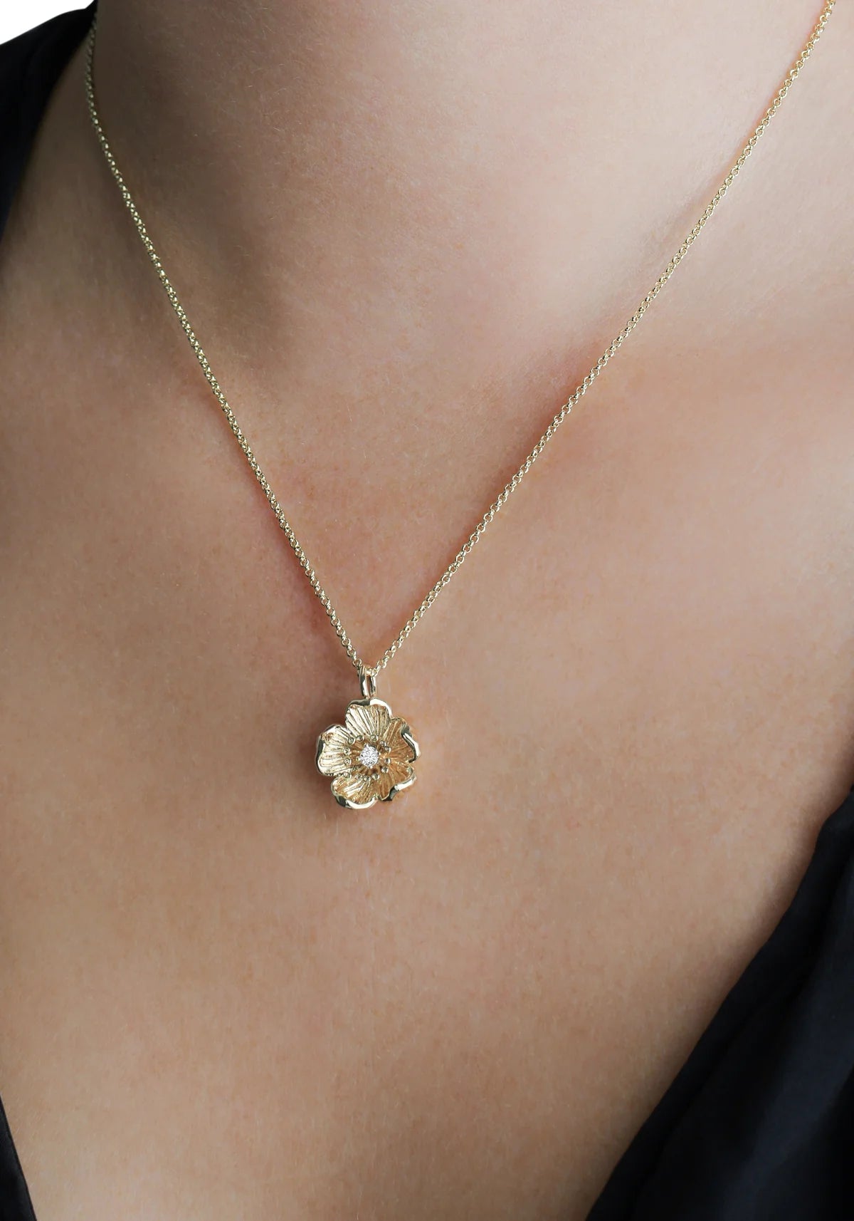 Wildflowers Gold Pendant Necklace - BTK COLLECTIONS