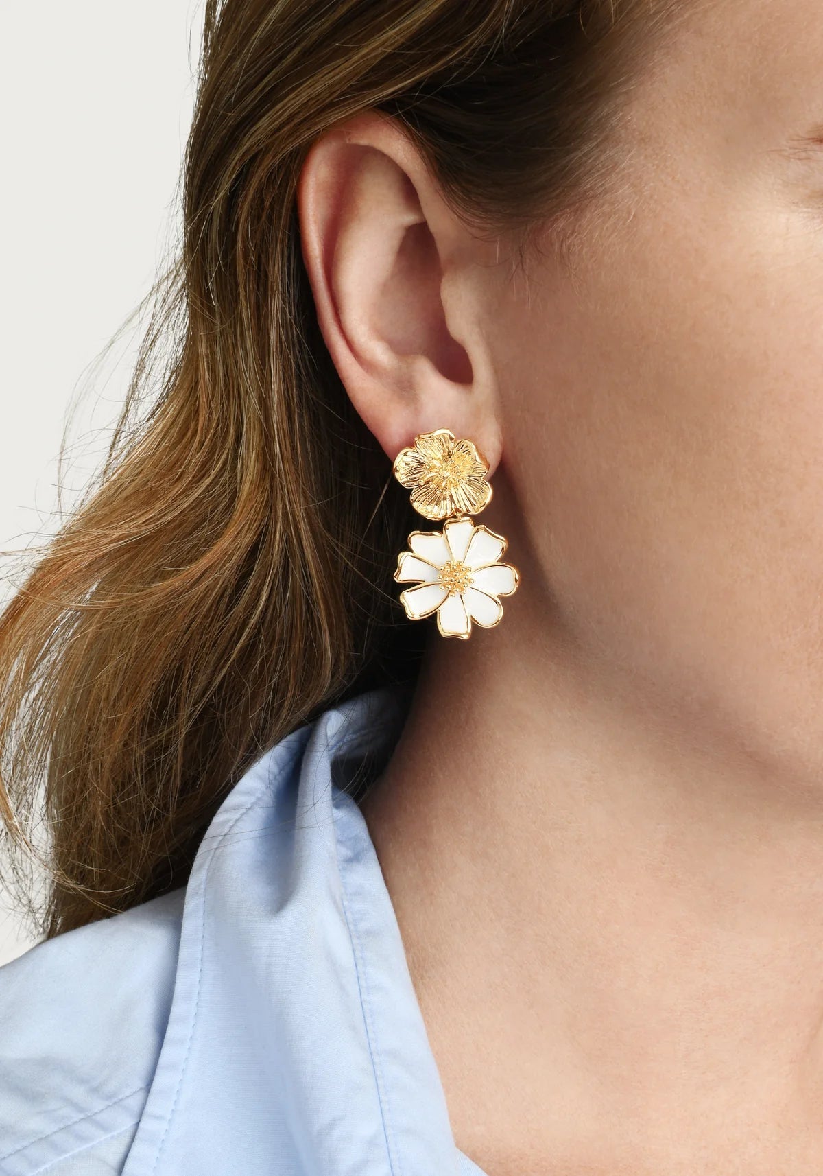 Wildflowers Mixed Drop Earrings - BTK COLLECTIONS