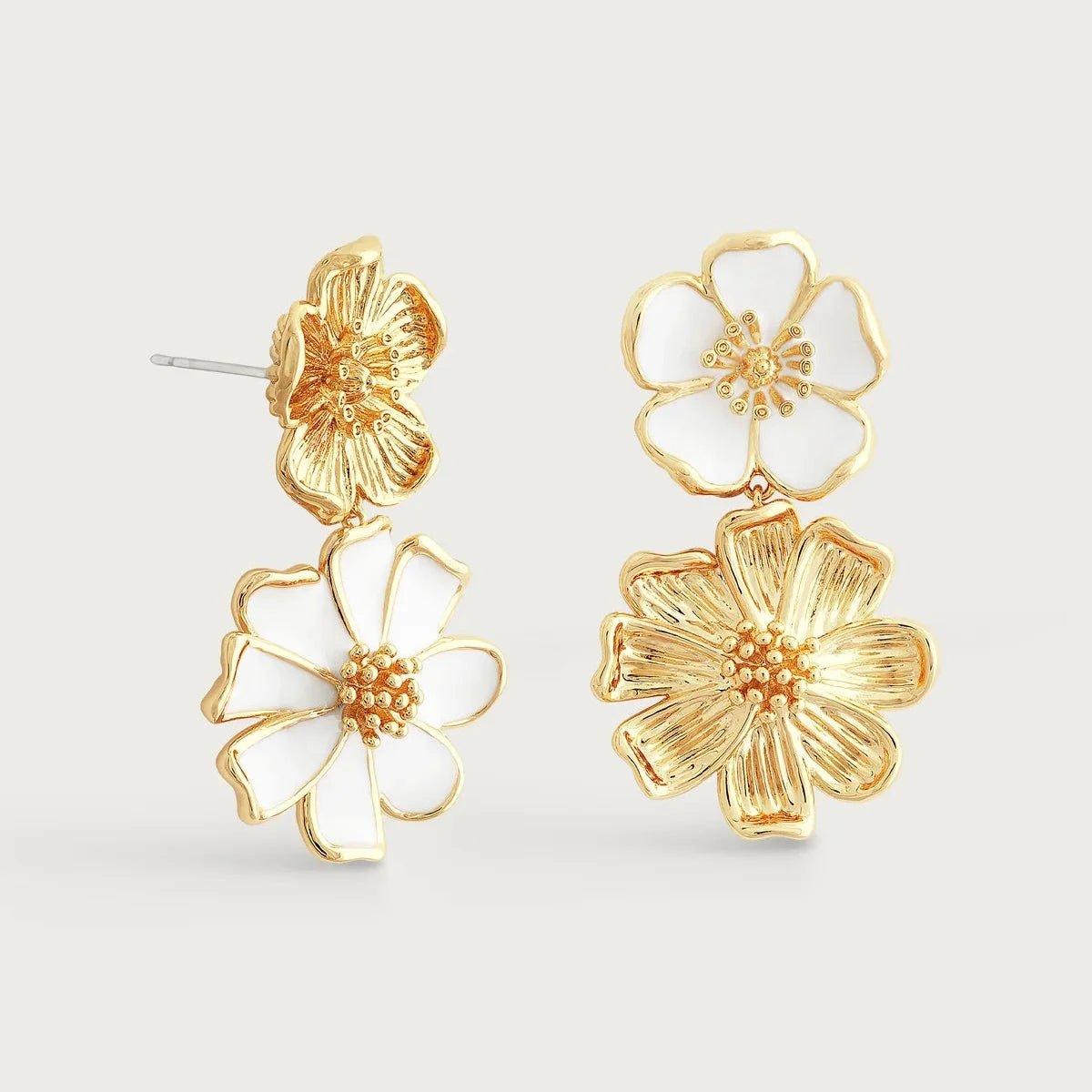 Wildflowers Mixed Drop Earrings - BTK COLLECTIONS