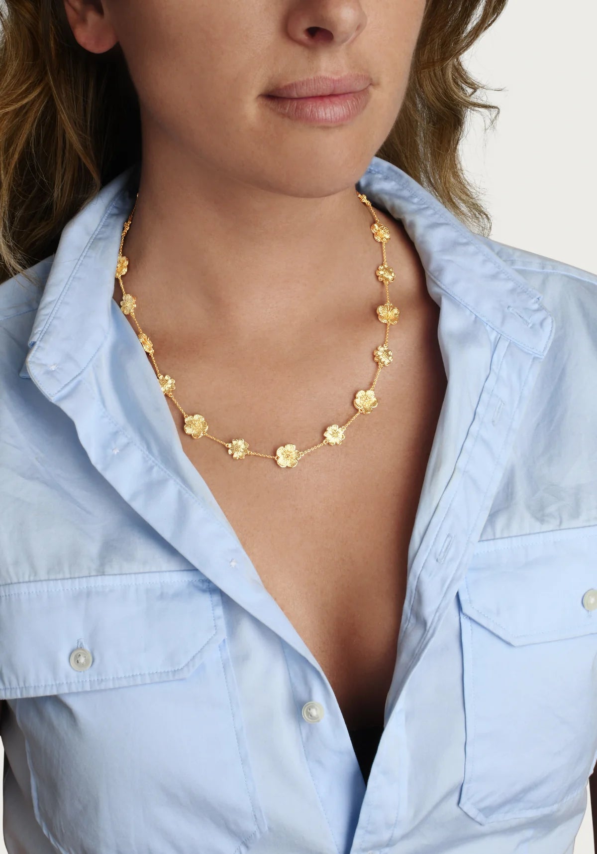 Wildflowers Station Necklace - BTK COLLECTIONS