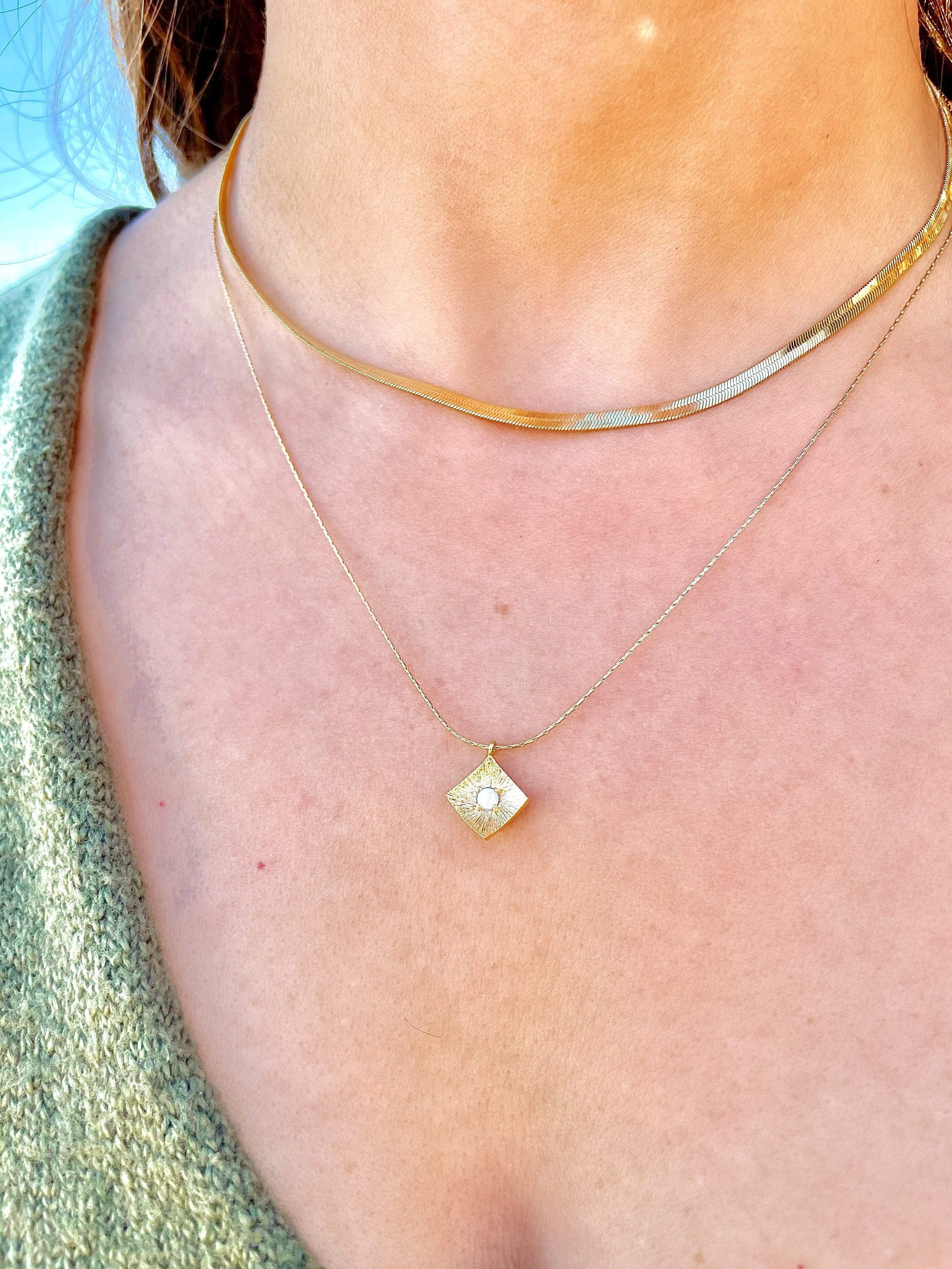 Alaia Opal Necklace - BTK COLLECTION