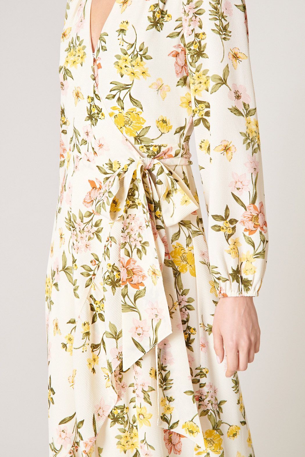 Ashlynn Floral Califa Maxi Wrap Dress - BTK COLLECTIONS