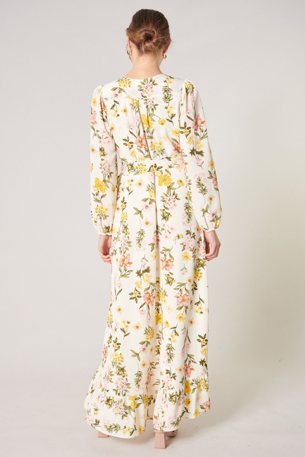 Ashlynn Floral Califa Maxi Wrap Dress - BTK COLLECTIONS