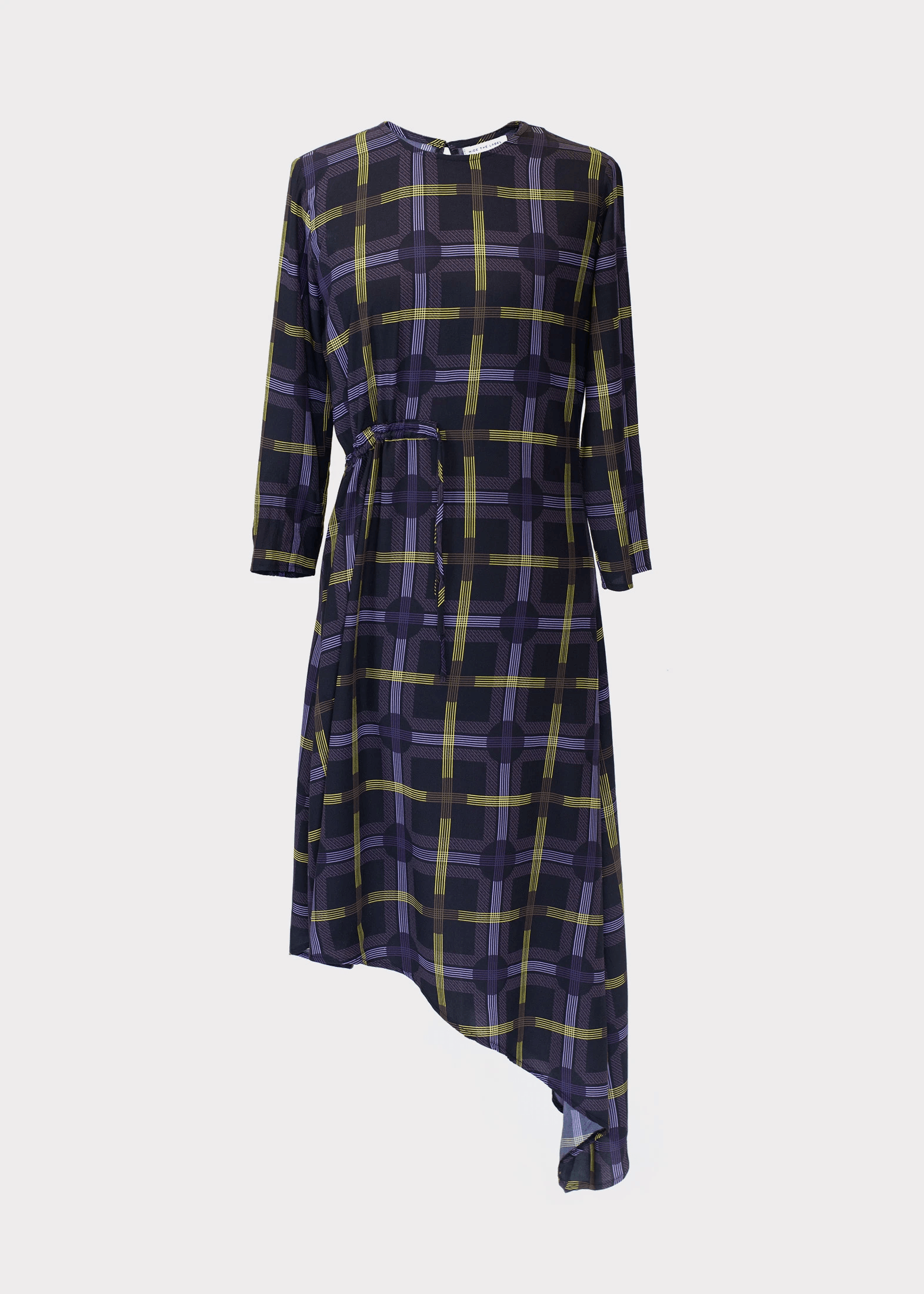 Azalea Dress in Spot Plaid Print - BTK COLLECTION