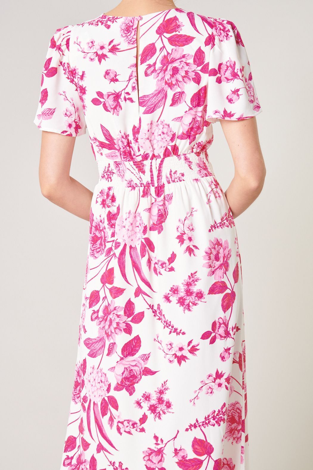 Clarice Bloom Floral Midi Dress - BTK COLLECTION