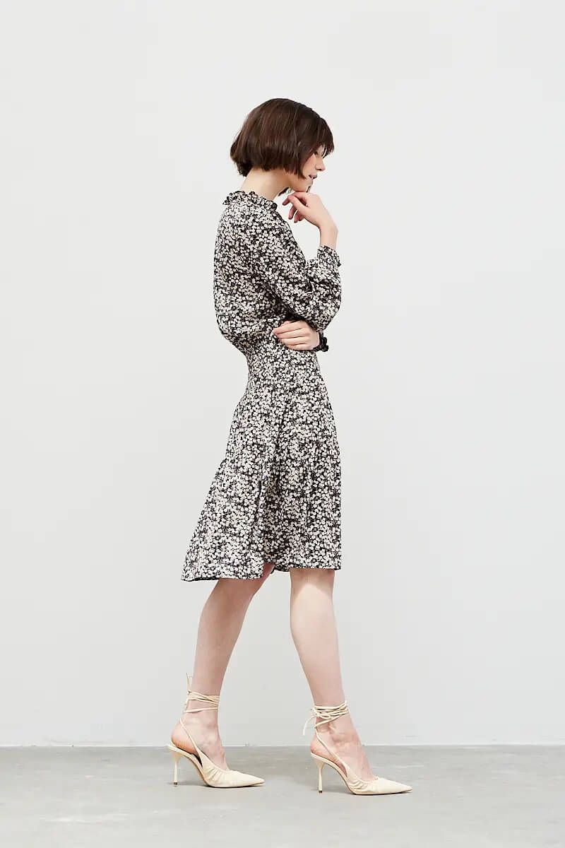 Ditsy Floral Midi Dress - BTK COLLECTIONS