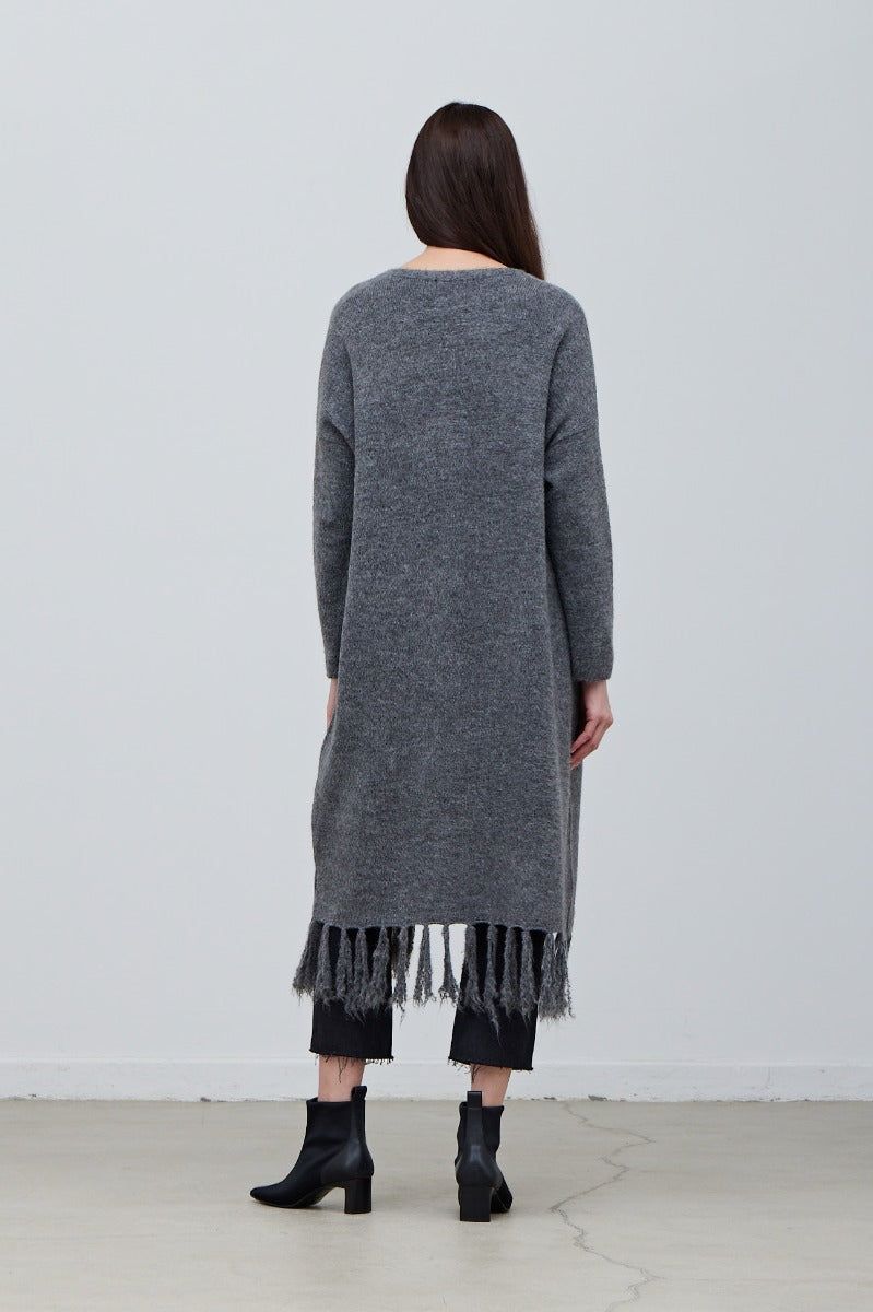 Fringe Long Cardigan - BTK COLLECTIONS