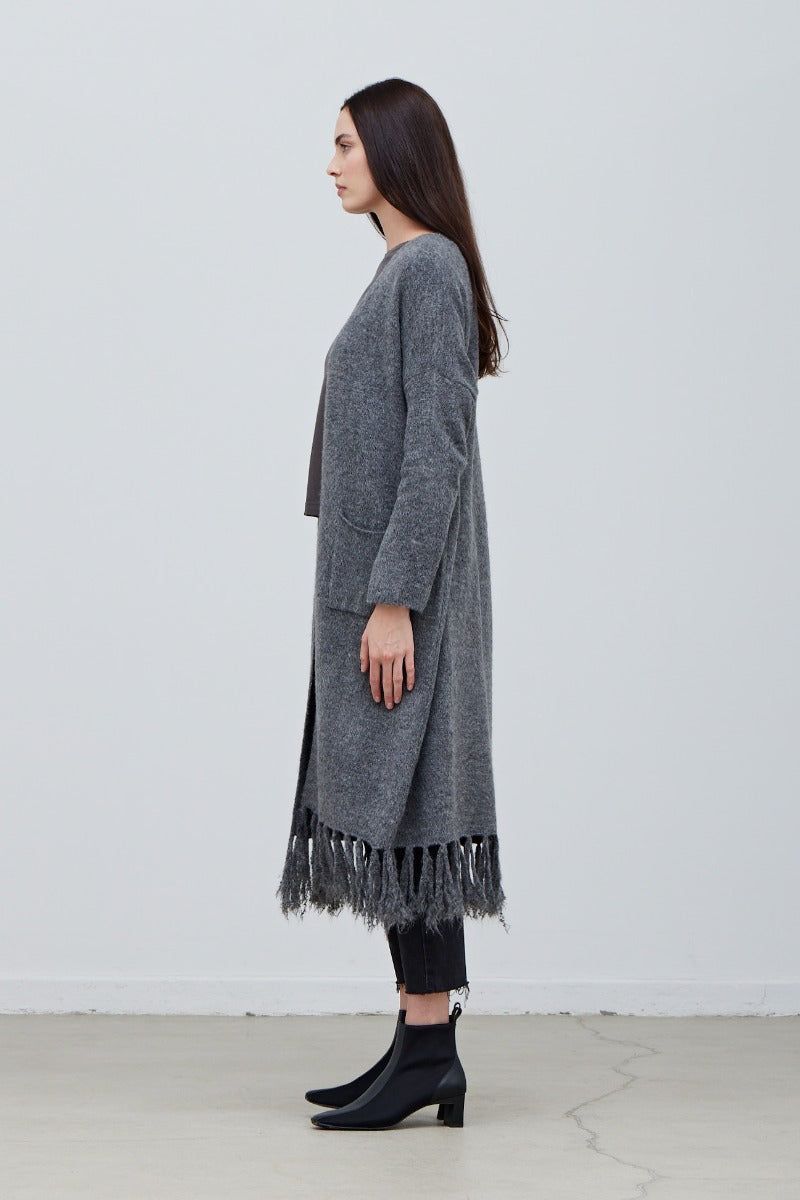 Fringe Long Cardigan - BTK COLLECTIONS