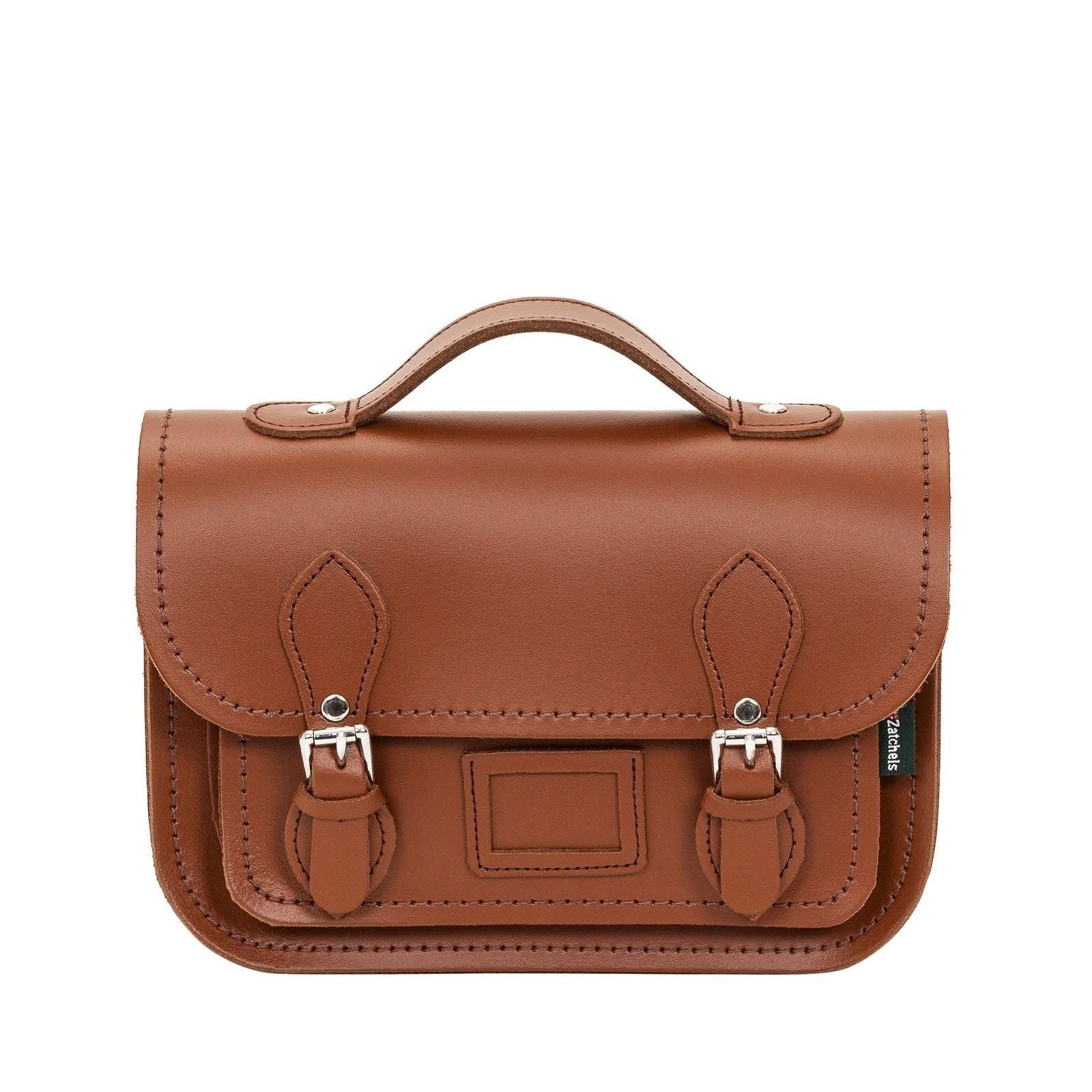 Handmade Leather Midi Satchel - BTK COLLECTIONS