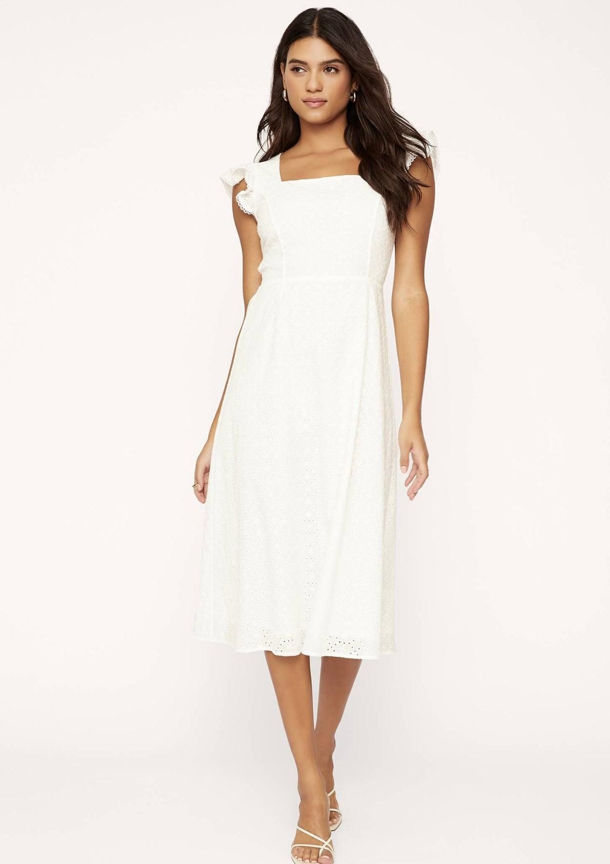 Hoku Hawaii White Midi Dress - BTK COLLECTIONS