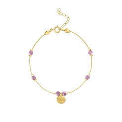 Journey Phosphosiderite Beaded Bracelet with Coin - BTK COLLECTIONS