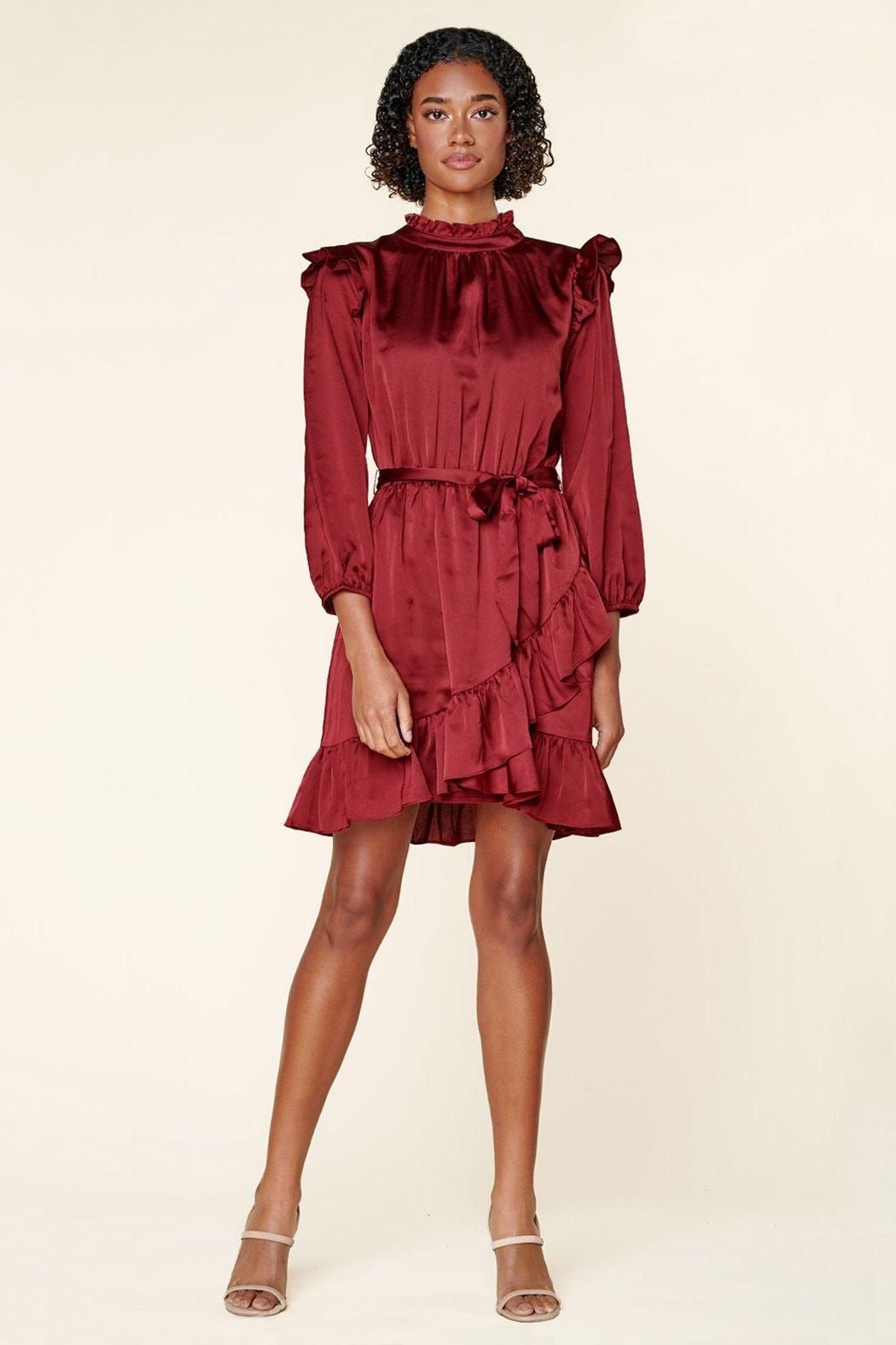 One and Only Asymmetrical Flounce Mini Dress - BTK COLLECTION