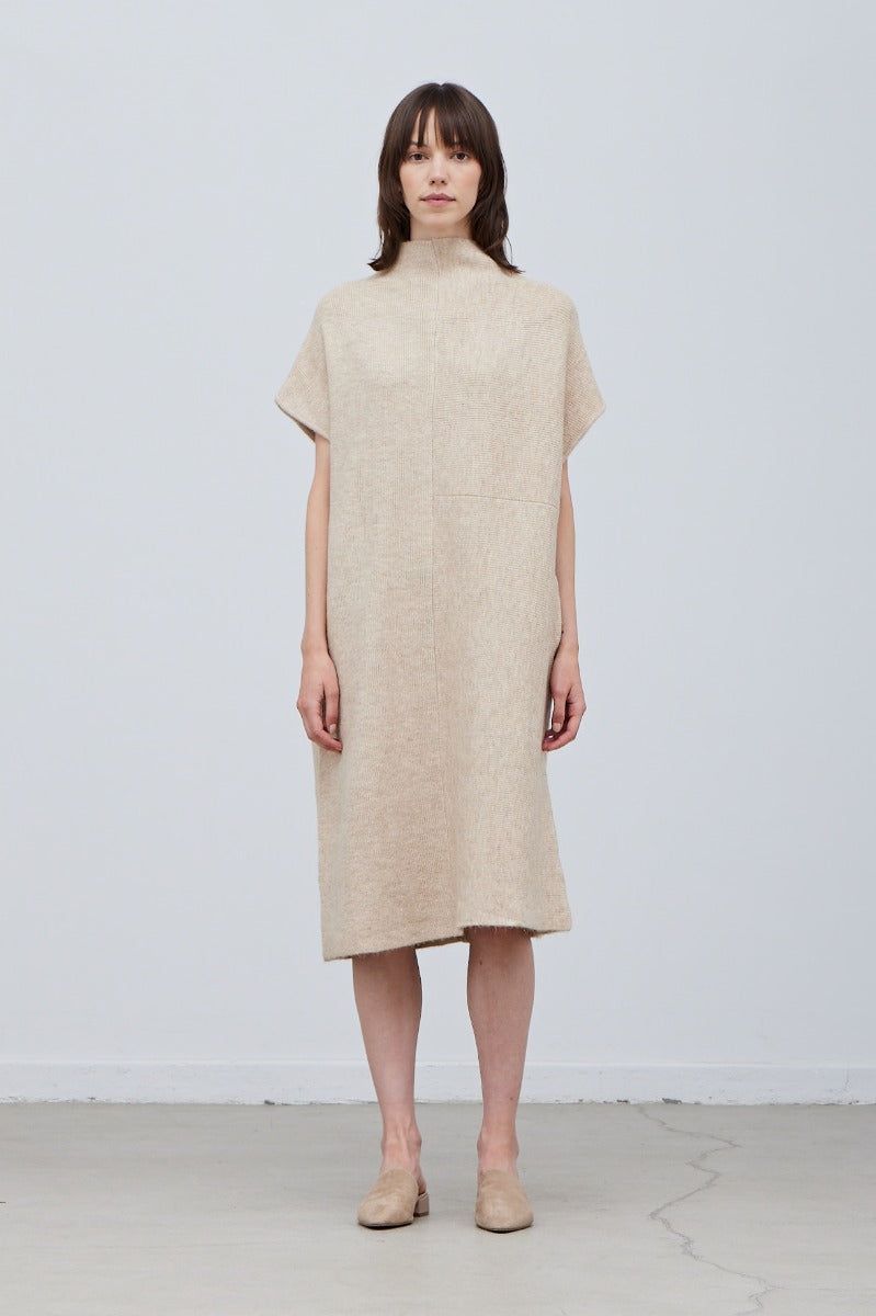 Oversize High Neck Sweater Dress - BTK COLLECTIONS