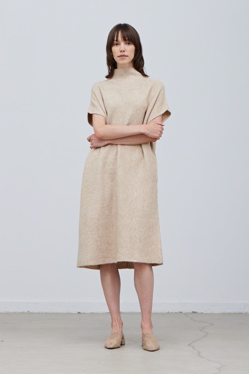 Oversize High Neck Sweater Dress - BTK COLLECTIONS