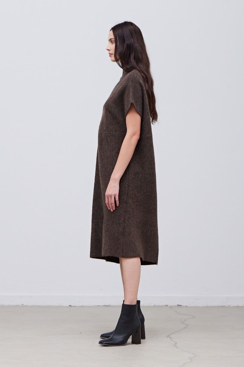 Oversize High Neck Sweater Dress - BTK COLLECTIONS