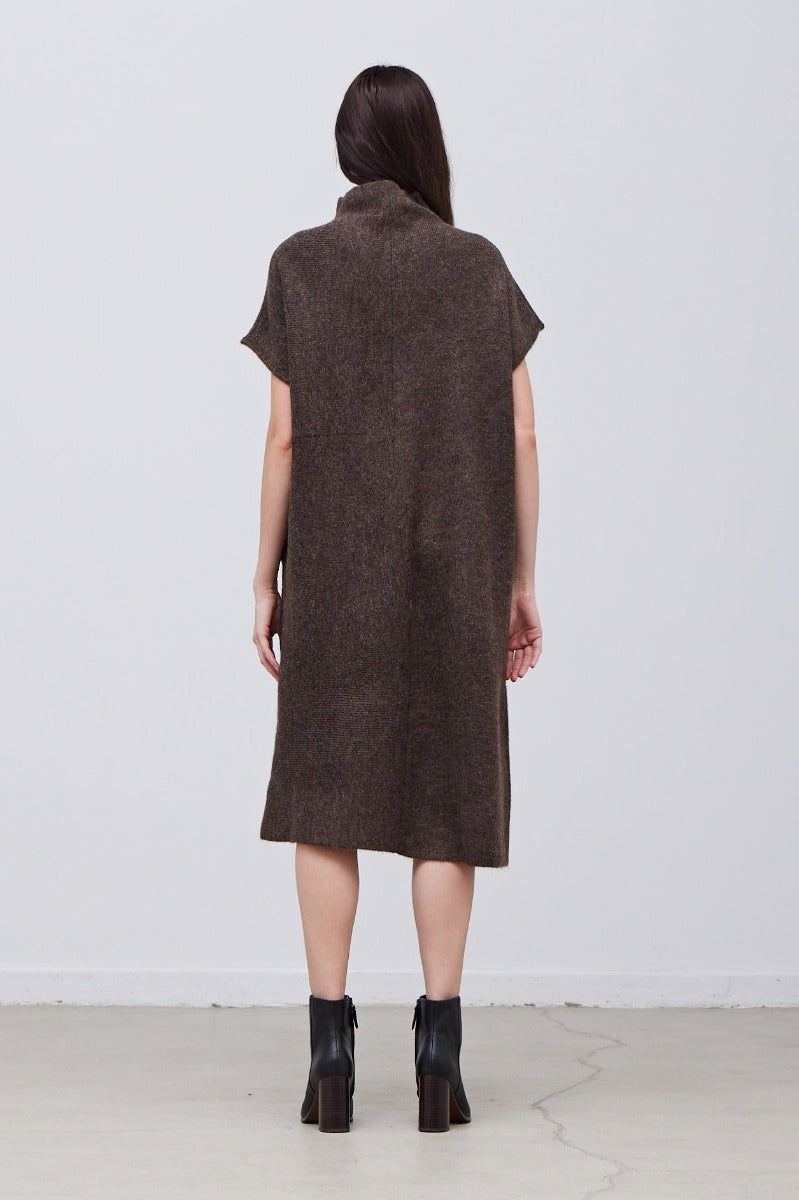 Oversize High Neck Sweater Dress - BTK COLLECTIONS