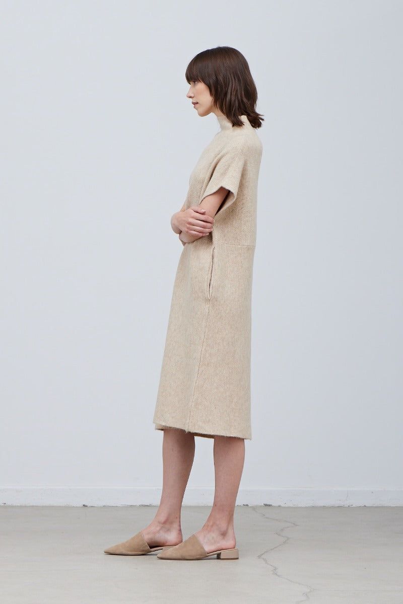 Oversize High Neck Sweater Dress - BTK COLLECTIONS