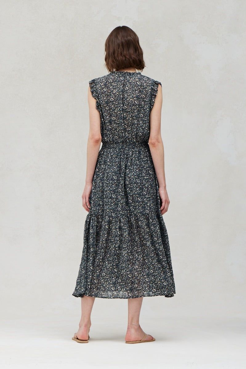 Printed Midi Dress - BTK COLLECTIONS