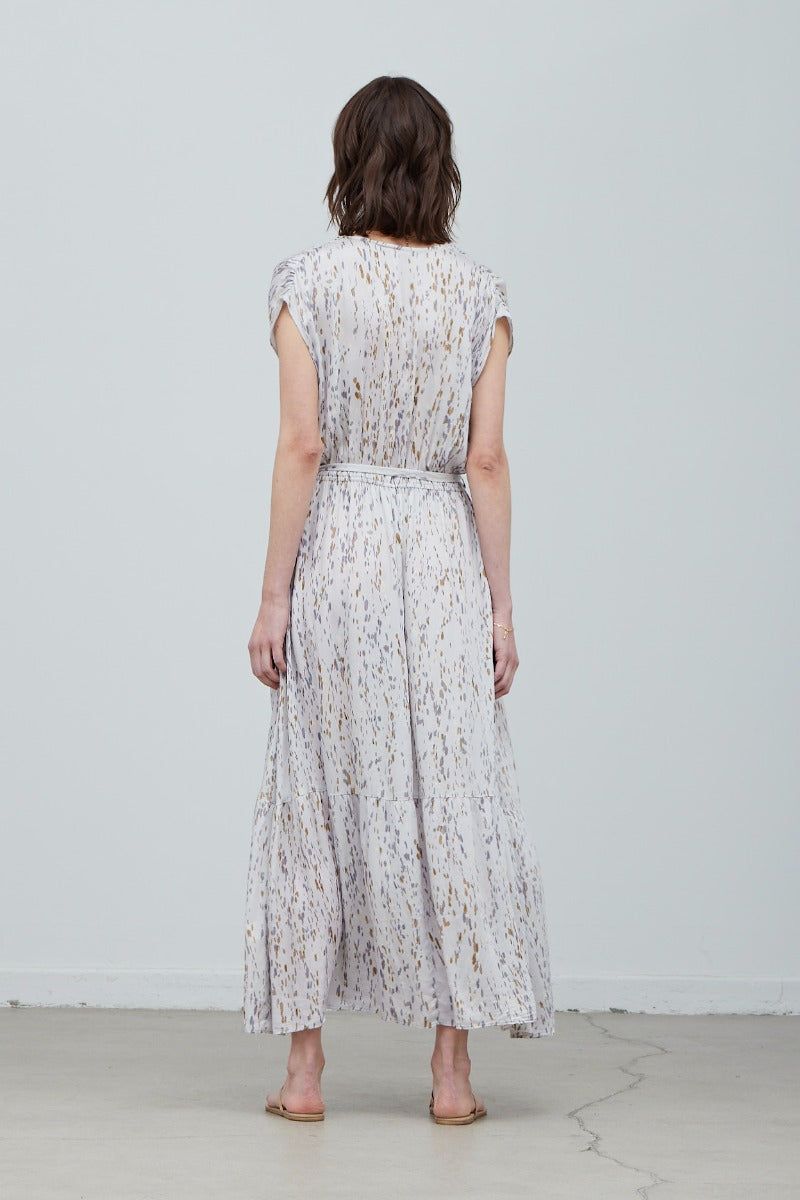 Printed Tiered Maxi Dress - BTK COLLECTIONS