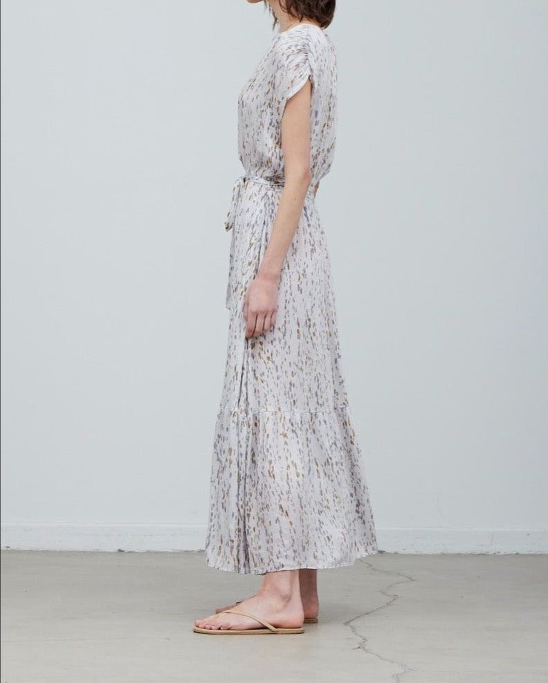 Printed Tiered Maxi Dress - BTK COLLECTIONS